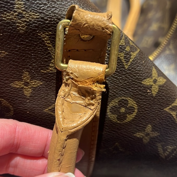 FINAL PRICE Authentic Louis Vuitton Keepall Canvas Leather Parts Rehab Damaged - Picture 13 of 17